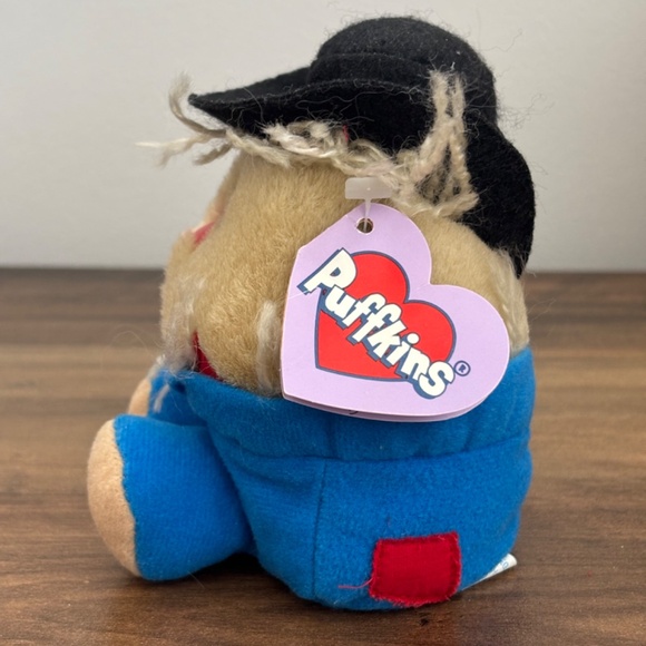 NWT Vintage Puffkins PATCHES Scarecrow 1994 Beanie Plush Stuffed Animal NEW - Picture 3 of 9